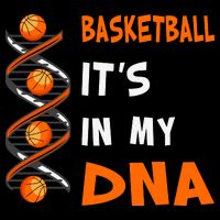 Cute Basketball Playing Basketball Is In My Dna Basketball Lover 7-Panel Snapback Hat