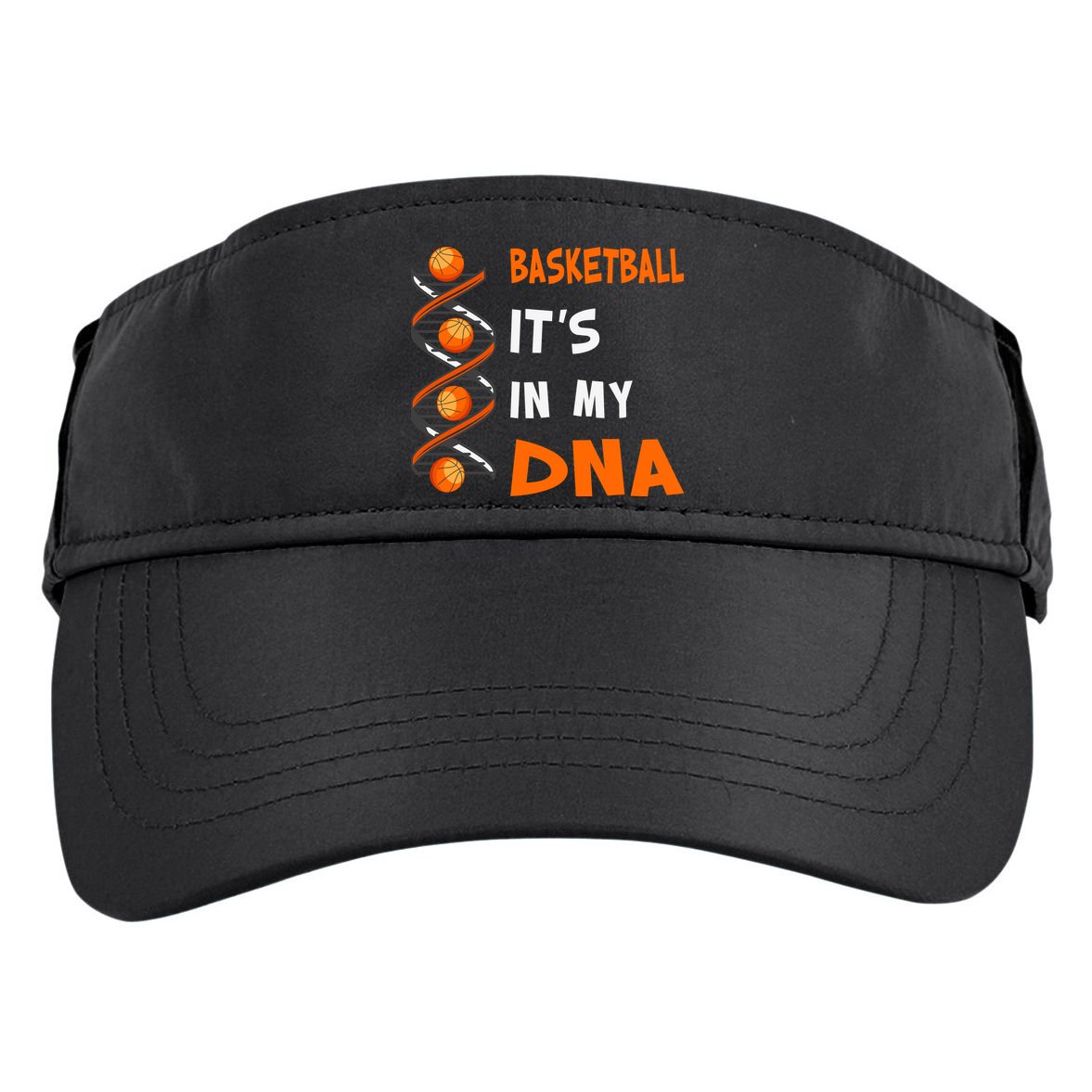 Cute Basketball Playing Basketball Is In My Dna Basketball Lover Adult Drive Performance Visor