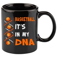Cute Basketball Playing Basketball Is In My Dna Basketball Lover 11oz C Handle Ceramic Mug