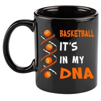 Cute Basketball Playing Basketball Is In My Dna Basketball Lover 11oz C Handle Ceramic Mug