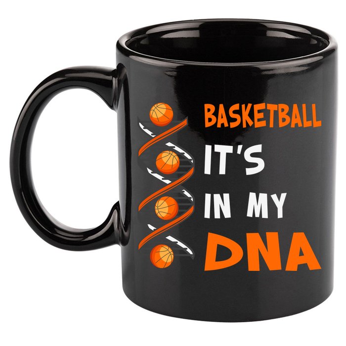Cute Basketball Playing Basketball Is In My Dna Basketball Lover 11oz C Handle Ceramic Mug
