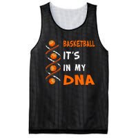 Cute Basketball Playing Basketball Is In My Dna Basketball Lover Mesh Reversible Basketball Jersey Tank