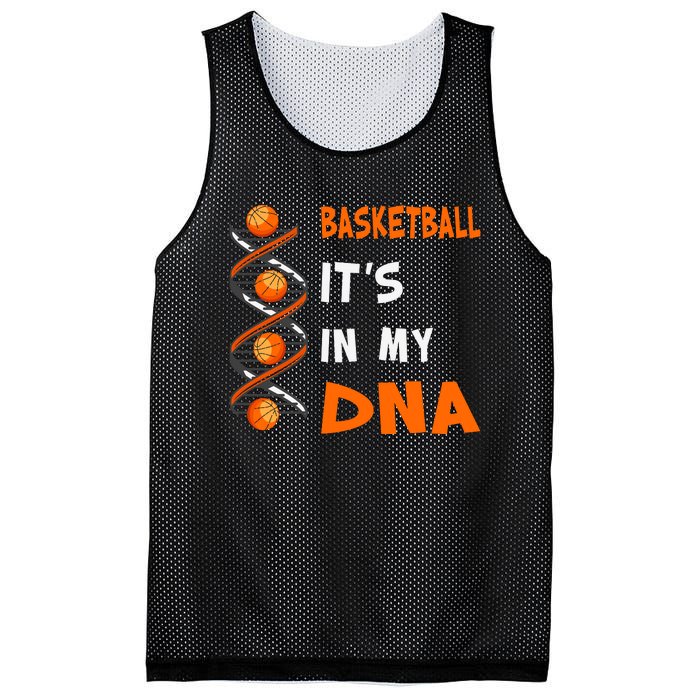 Cute Basketball Playing Basketball Is In My Dna Basketball Lover Mesh Reversible Basketball Jersey Tank