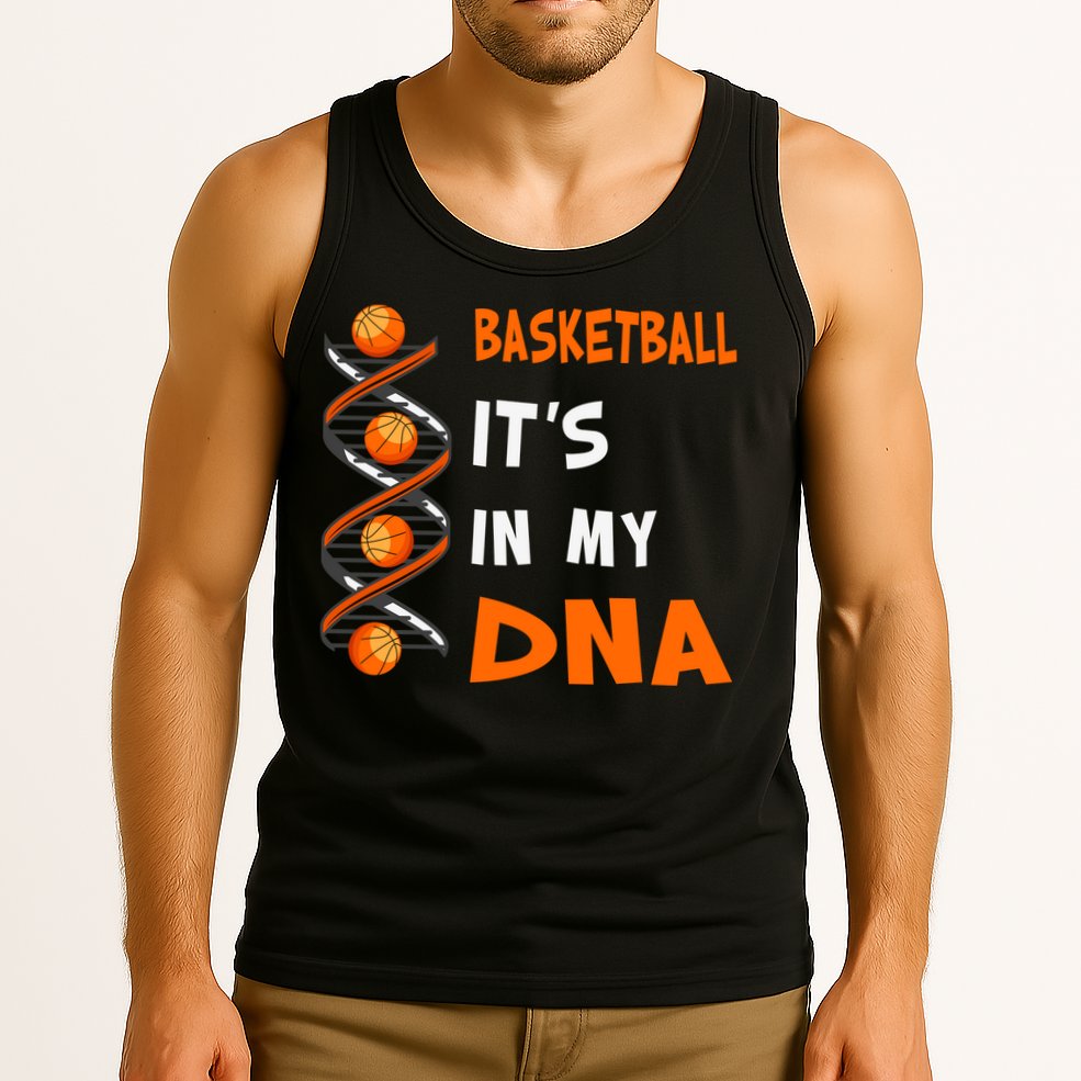 Cute Basketball Playing Basketball Is In My Dna Basketball Lover Tank Top