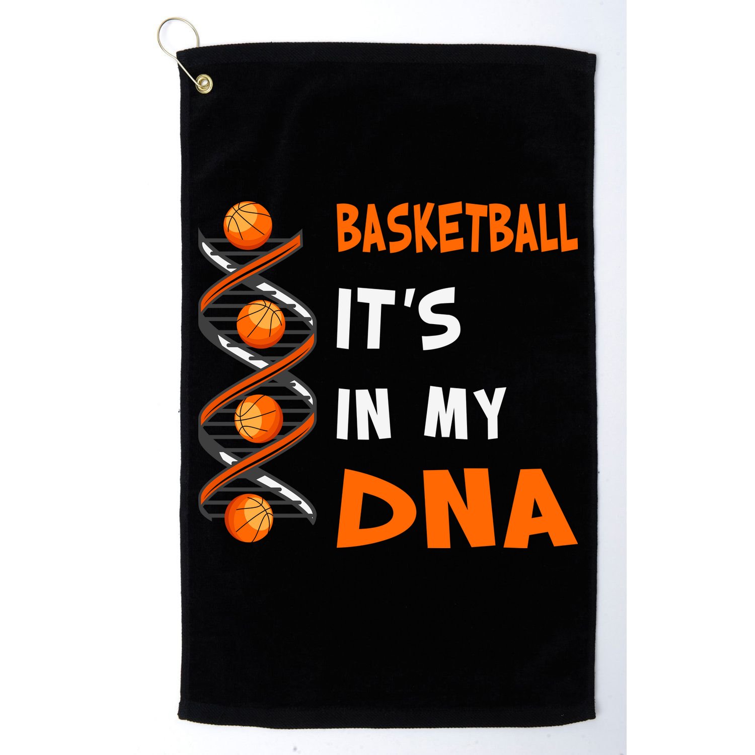 Cute Basketball Playing Basketball Is In My Dna Basketball Lover Golf Towel