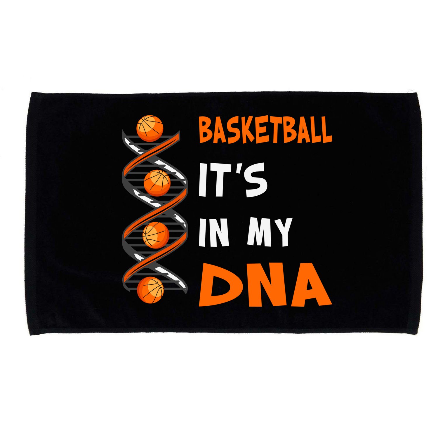 Cute Basketball Playing Basketball Is In My Dna Basketball Lover Microfiber Hand Towel