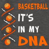 Cute Basketball Playing Basketball Is In My Dna Basketball Lover Vector Backpack