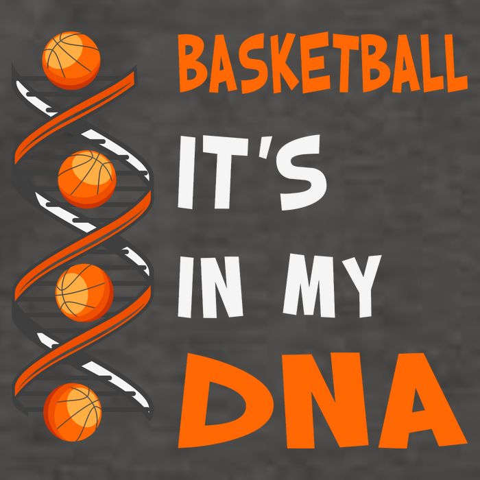Cute Basketball Playing Basketball Is In My Dna Basketball Lover Vector Backpack