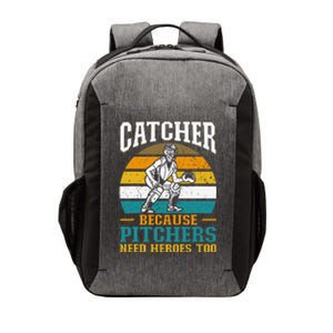 Catcher Because Pitchers Need Heroes Too Baseball Player Vector Backpack