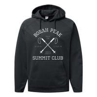 Climbed Borah Peak Summit Club Hike Idaho Usa Hiking Performance Fleece Hoodie