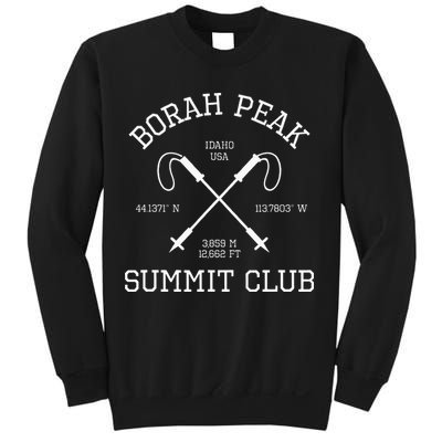 Climbed Borah Peak Summit Club Hike Idaho Usa Hiking Sweatshirt