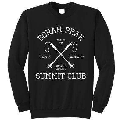 Climbed Borah Peak Summit Club Hike Idaho Usa Hiking Sweatshirt