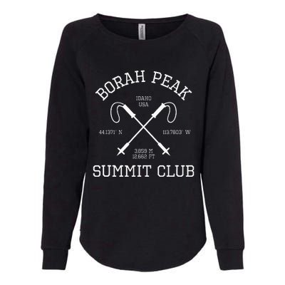 Climbed Borah Peak Summit Club Hike Idaho Usa Hiking Womens California Wash Sweatshirt