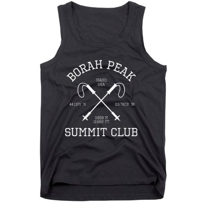 Climbed Borah Peak Summit Club Hike Idaho Usa Hiking Tank Top