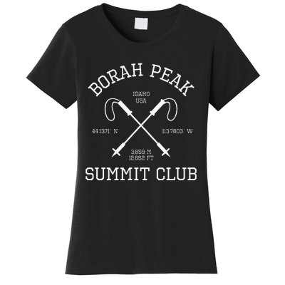 Climbed Borah Peak Summit Club Hike Idaho Usa Hiking Women's T-Shirt