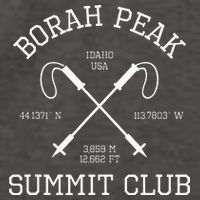 Climbed Borah Peak Summit Club Hike Idaho Usa Hiking Vector Backpack