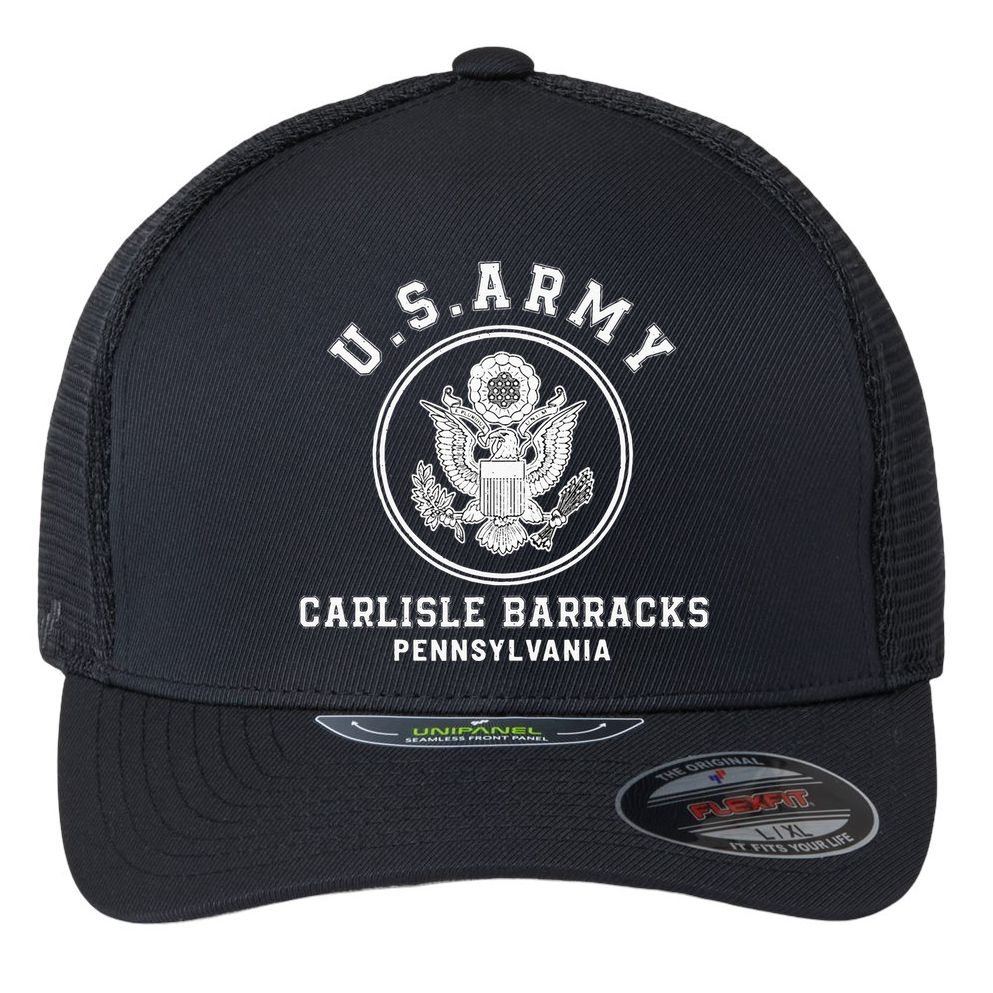 Carlisle Barracks Pennsylvania Army Base Flexfit Unipanel Trucker Cap
