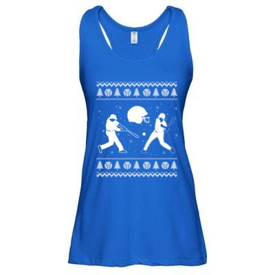 Christmas Baseball Players Ugly Christmas Sports Lover Gift Ladies Essential Flowy Tank