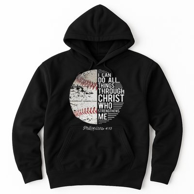 Christian Baseball Philippians Religious Gifts Hoodie