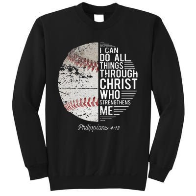 Christian Baseball Philippians Religious Gifts Sweatshirt