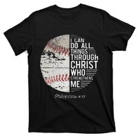 Christian Baseball Philippians Religious Gifts T-Shirt