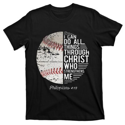 Christian Baseball Philippians Religious Gifts T-Shirt