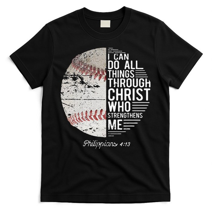 Christian Baseball Philippians Religious Gifts T-Shirt