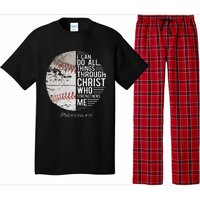 Christian Baseball Philippians Religious Gifts Pajama Set