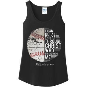 Christian Baseball Philippians Religious Gifts Ladies Essential Tank