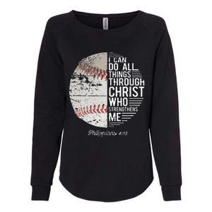 Christian Baseball Philippians Religious Gifts Womens California Wash Sweatshirt