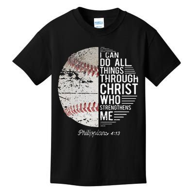 Christian Baseball Philippians Religious Gifts Kids T-Shirt