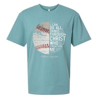 Christian Baseball Philippians Religious Gifts Sueded Cloud Jersey T-Shirt