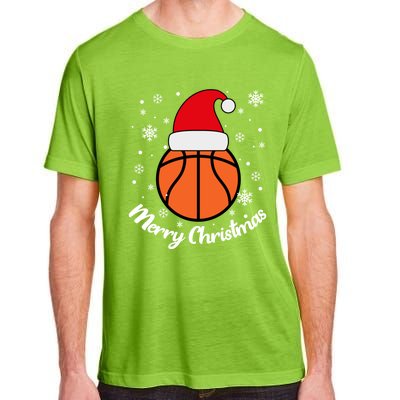 Christmas Basketball Pajamas Basketball Christmas Gift Adult ChromaSoft Performance T-Shirt