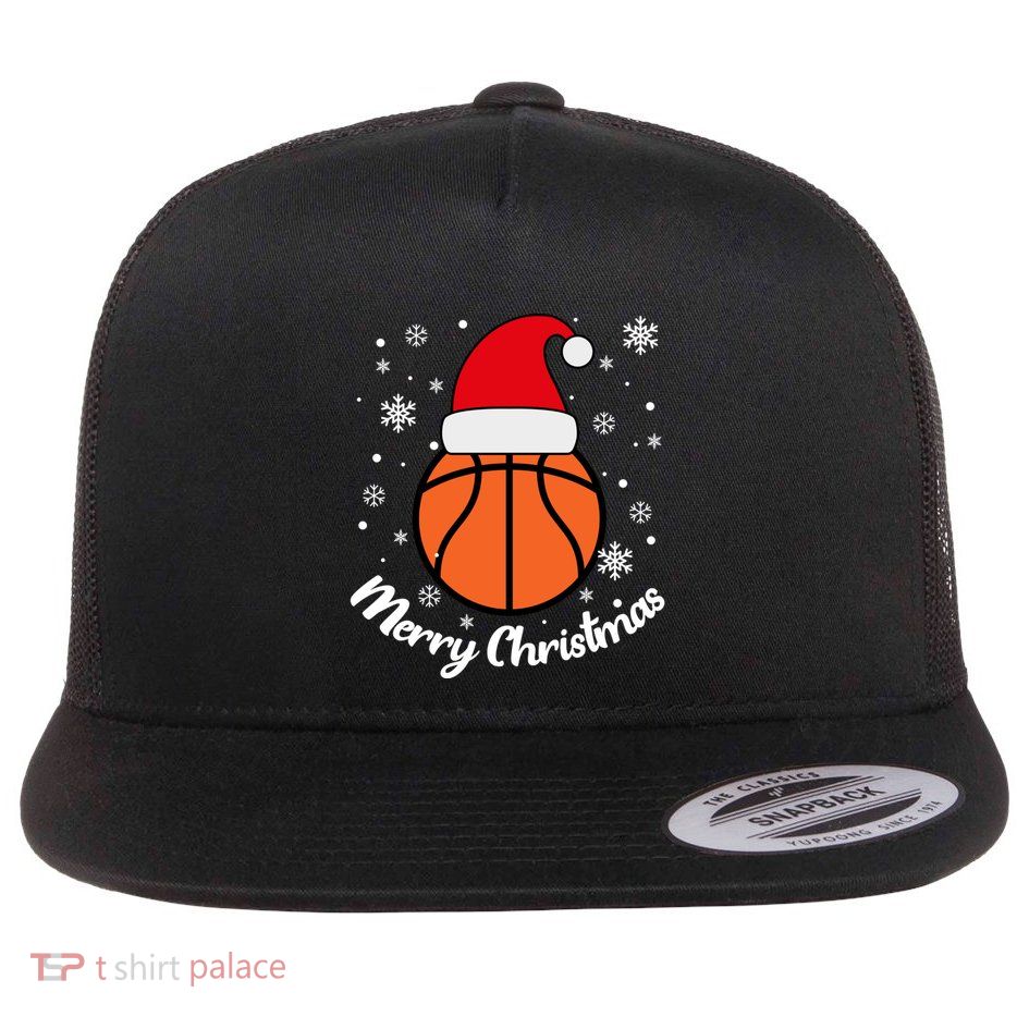 Christmas Basketball Pajamas Basketball Christmas Gift Flatbill Hat
