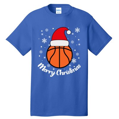 Christmas Basketball Pajamas Basketball Christmas Gift Tall T-Shirt