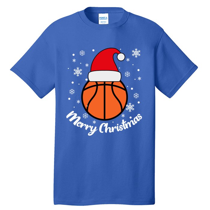 Christmas Basketball Pajamas Basketball Christmas Gift Tall T-Shirt