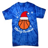 Christmas Basketball Pajamas Basketball Christmas Gift Tie-Dye T-Shirt