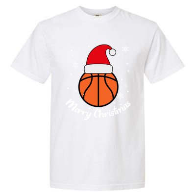 Christmas Basketball Pajamas Basketball Christmas Gift Garment-Dyed Heavyweight T-Shirt