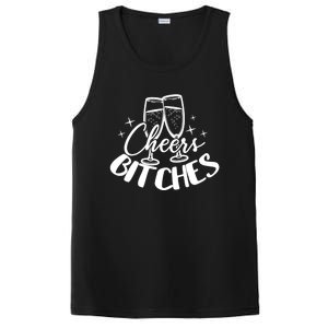 Cheers Bitches Party Bachelorette Party Matching Funny Gift PosiCharge Competitor Tank