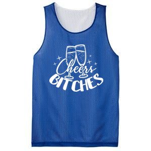 Cheers Bitches Party Bachelorette Party Matching Funny Gift Mesh Reversible Basketball Jersey Tank