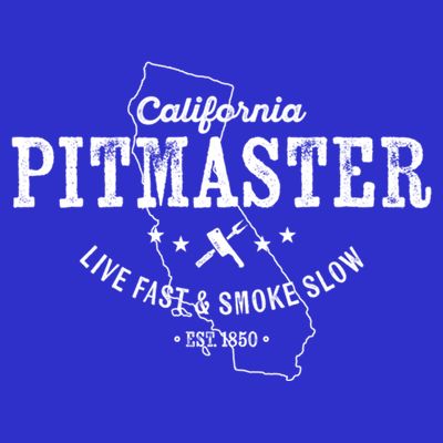 California Bbq Pitmaster For Meat Smoking Grilling Dad Gift T-Shirt