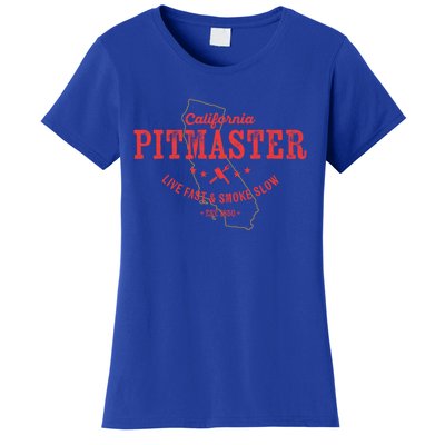 California Bbq Pitmaster For Meat Smoking Grilling Dad Gift Women's T-Shirt