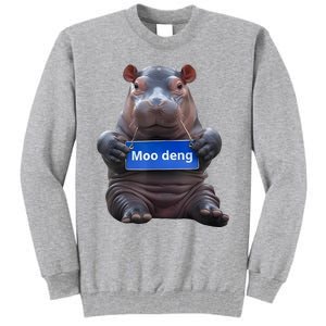 Cute Baby Pygmy Hippo Moo Deng Tall Sweatshirt