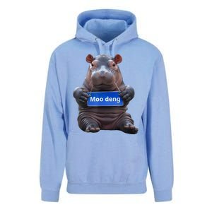 Cute Baby Pygmy Hippo Moo Deng Unisex Surf Hoodie