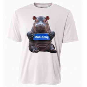 Cute Baby Pygmy Hippo Moo Deng Cooling Performance Crew T-Shirt