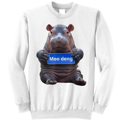 Cute Baby Pygmy Hippo Moo Deng Sweatshirt