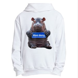 Cute Baby Pygmy Hippo Moo Deng Urban Pullover Hoodie