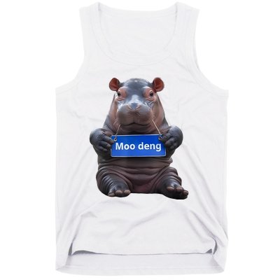 Cute Baby Pygmy Hippo Moo Deng Tank Top