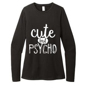 Cute But Psycho Womens CVC Long Sleeve Shirt