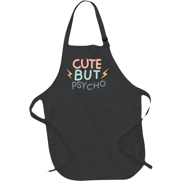 Cute But Psycho Full-Length Apron With Pockets